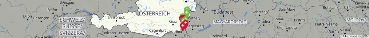 Map view for Pharmacies emergency services nearby Minihof-Liebau (Jennersdorf, Burgenland)